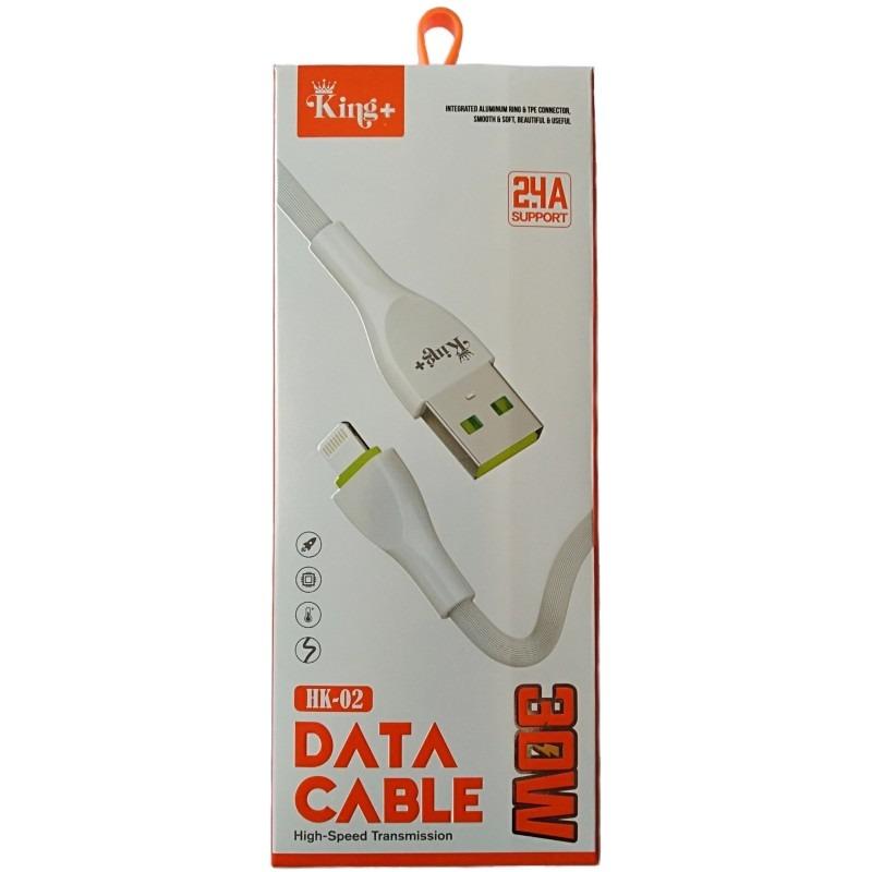 کابل تبدیل USB به لایتنینگ کینگ پلاس مدل HK-02