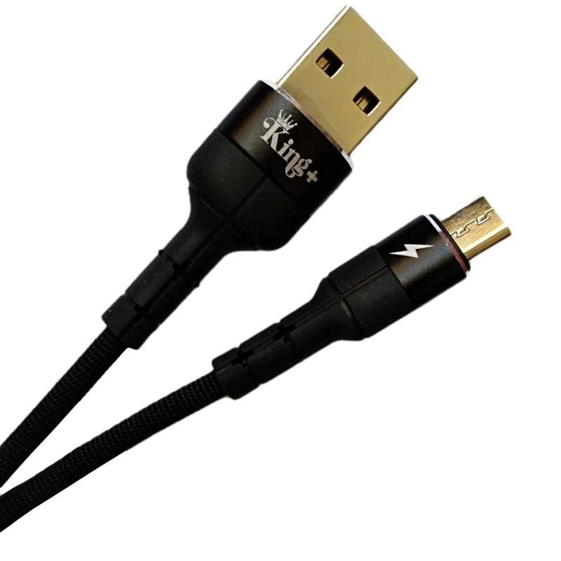 کابل تبدیل USB به MicroUSB کینگ پلاس مدل HK-03