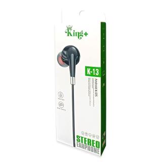 هندزفری سیم دار کینگ پلاس مدل K13