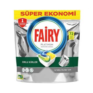 قرص ماشین ظرفشویی فیری پلاتینیوم 72 عدد