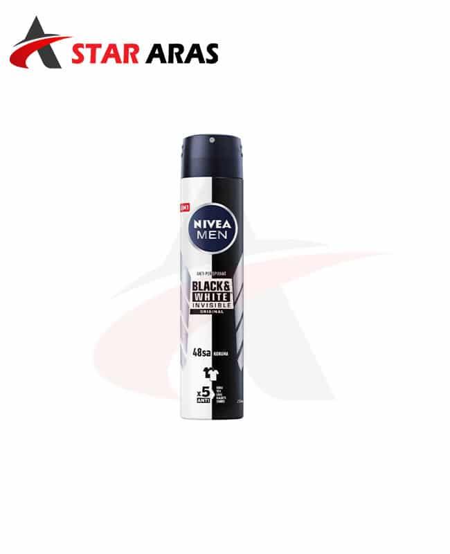 دئودرانت بلک اند وایت مردانه NIVEA مدل Black & White ORIGINAL