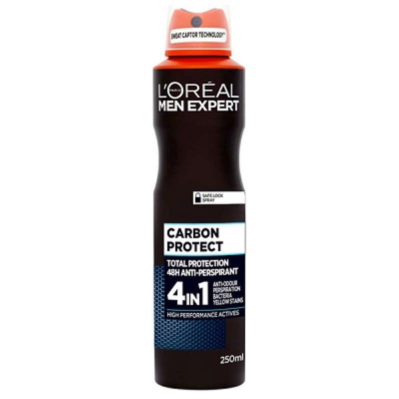 اسپری ضد تعریق مردانه لورال سری Men Expert مدل Carbon Protect
