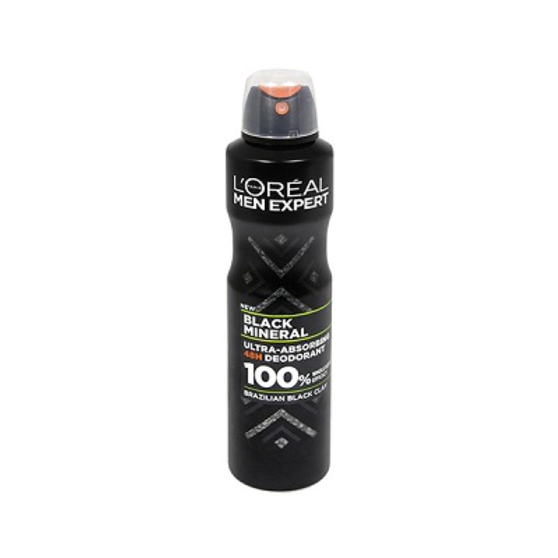 اسپری ضدتعریق لورال بلک مینرال Loreal Men Expert Black Mineral