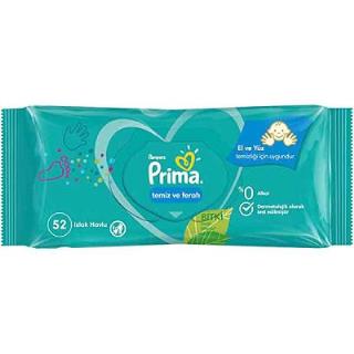 دستمال مرطوب پکیج 52 برگه برند Prima