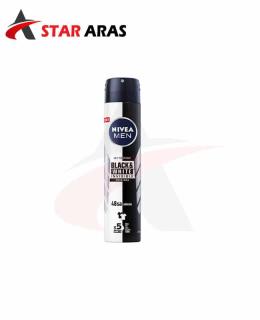 دئودرانت مردانه nivea مدل Black & White ORIGINAL حجم 200 میل