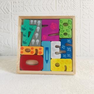 بازی فکری کاتامینو چوبی برجسته اعداد انگلیسی