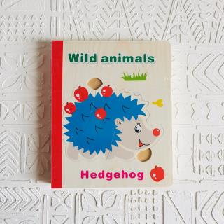 پازل کتابی مبتدی چوبی طرح حیوانات وحشی