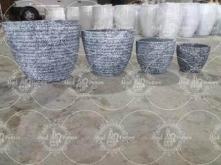 گلدان تراورتن فروش بصورت سری میباشد (سایز50c-40-30c-20)