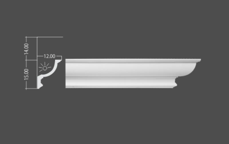 ابزار نورمخفی پیش ساخته پلی یورتان کد CL-108