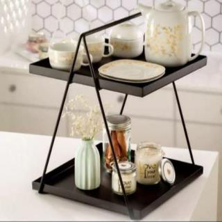 استند دو طبقه مربع زیر فلزی