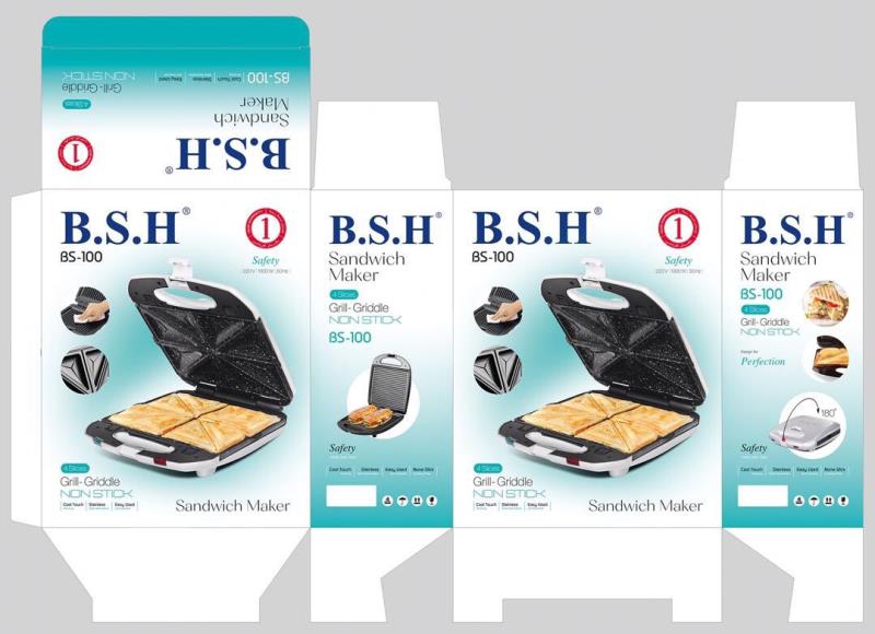 عکس محصول ساندویچ ساز B.S.H مدل Bs-100