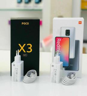 شارژر poco x3 بهمراه کارتن گوشی با قدرت 33 وات