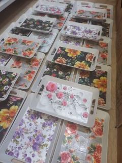 سینی مستطیل دسته دار حراجی