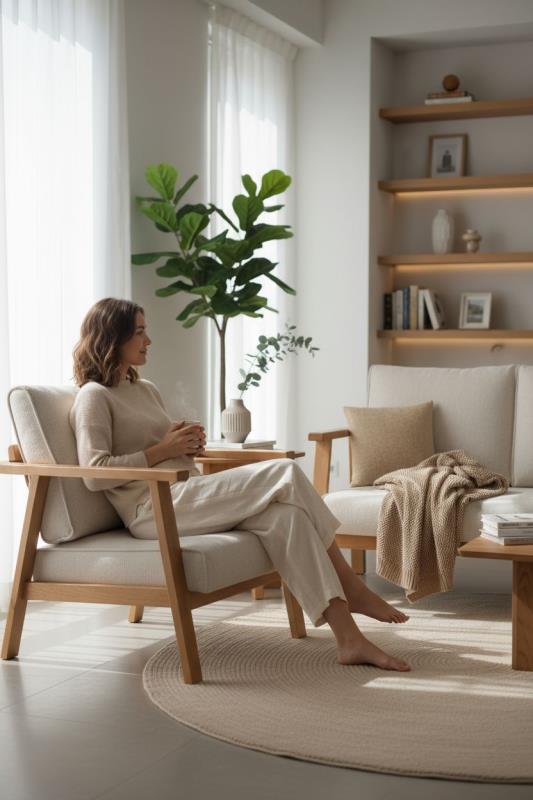 مبل مینیمال چوبی مدل نو وود (Nowood)