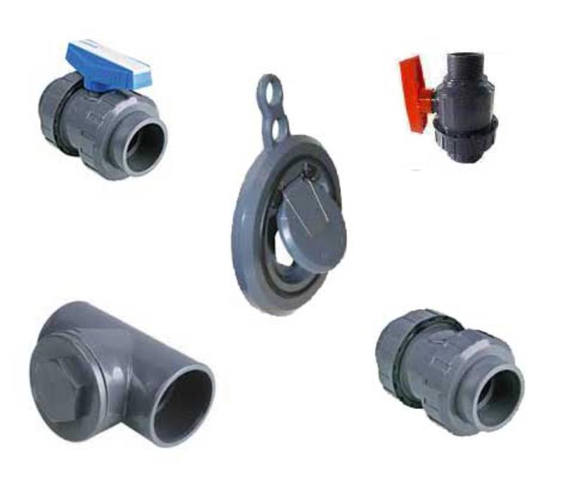 لوله، اتصالات و شیرآلات UPVC