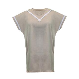 تاپ زنانه آستین افتاده نگین کار شده