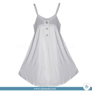 سارافون بندی زنانه فلامنت جلو قاپک دار  سه دکمه  کلوش