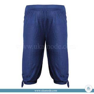 شلوار برمودا زنانه ویسکوز سایز بزرگ دمپا گره ای