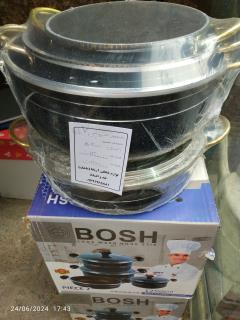 سرویس قابلمه هفت پارچه دسته طلا داخل زنبوری