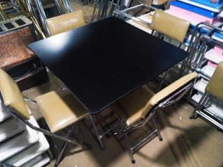 میز نهار خوری تاشو چهار نفره مربع