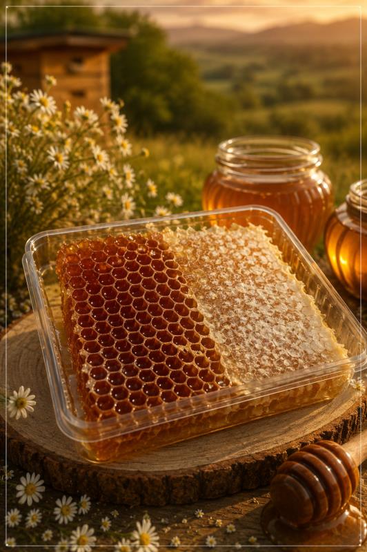 عسل طبیعی موم و شهد
