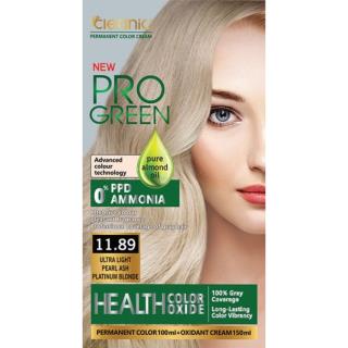 رنگ موی بدون آمونیاک کلینیک رنگ خاکستری قهوه ای متوسط شماره 4.1