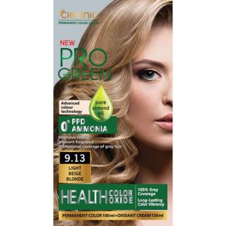 کیت رنگ موی بدون آمونیاک کلینیک رنگ بلوند بژ بسیار روشن 9.13