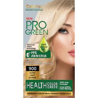 کیت رنگ موی بدون آمونیاک کلینیک رنگ بلوند کاملا روشن شماره 900