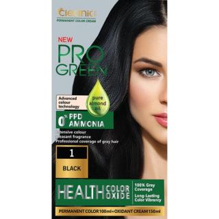 کیت رنگ موی بدون آمونیاک کلینیک رنگ مشکی شماره N1.0