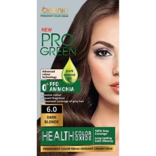 کیت رنگ موی بدون آمونیاک کلینیک رنگ بلوند تیره شماره N6.0