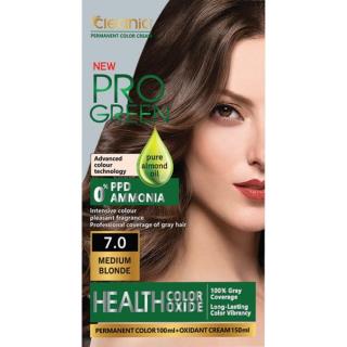 کیت رنگ موی بدون آمونیاک کلینیک رنگ بلوند متوسط شماره N7.0