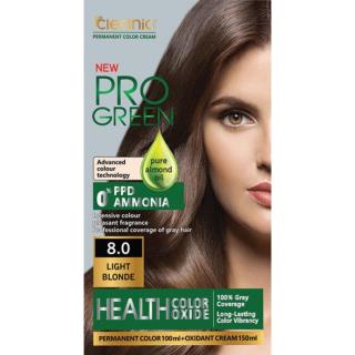 کیت رنگ موی بدون آمونیاک کلینیک رنگ بلوند روشن شماره N8.0