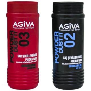 پودر حالت دهنده مو آگیوا (Agiva)مدل Strongوزن 20گرم مجموعه 2 عددی