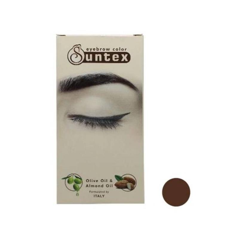 کیت رنگ ابرو سانتکس (Suntex) شماره N4-E5 رنگ قهوهای روشن30 میل