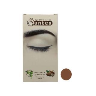 کیت رنگ ابرو سانتکس (Suntex) شماره NE6-E7.7 رنگ نسکافه‌ای 30 میل