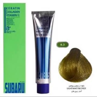 رنگ مو سوبارو شماره 8.3 رنگ بلوند زیتونی روشن حجم 120 میلی لیتر