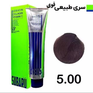 رنگ مو سوبارو شماره 5.00 رنگ قهوه ای روشن قوی حجم 120 میلی لیتر