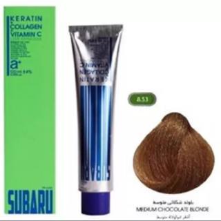 رنگ مو سوبارو شماره 8.53 رنگ بلوند شکلاتی متوسط حجم 120 میلی لیتر