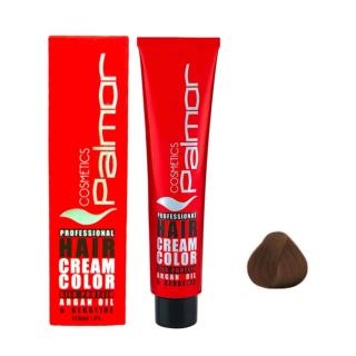 رنگ مو پالمور شماره 6.8 رنگ بلوند نسکافه ای تیره حجم 120 میل