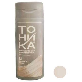 شامپو رنگساژ تونیکا شماره 9.1 رنگ بلوند نقره ای حجم 150 میل