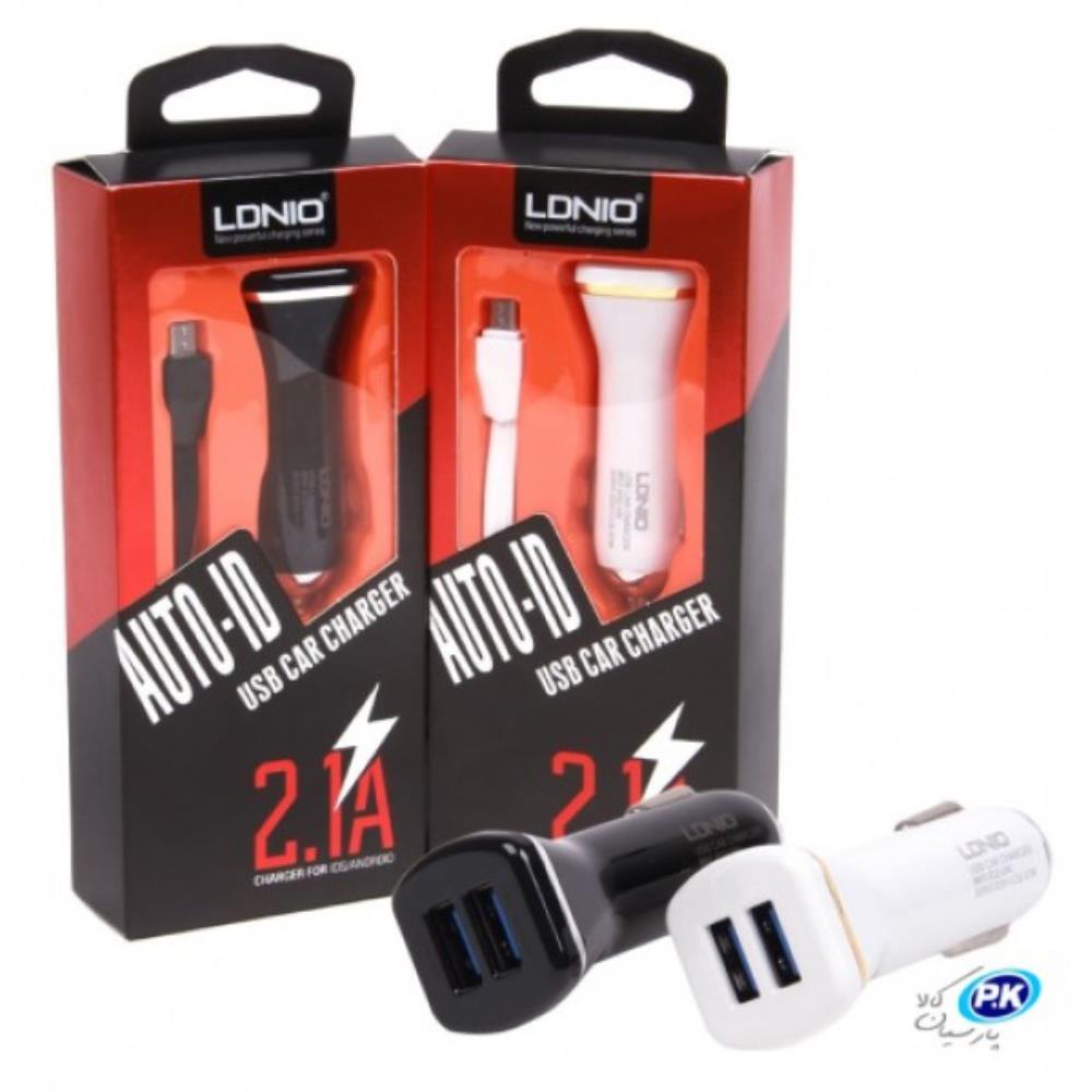 شارژر فندکی LDNIO DL-219 + کابل اندروید