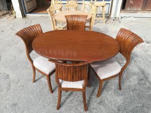 صندلی ؛ صدفی میز ؛ بیضی پایه گلدانی