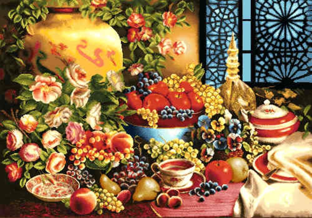 فروش نخ و نقشه تابلوفرش گل و میوه در سراسر ایران