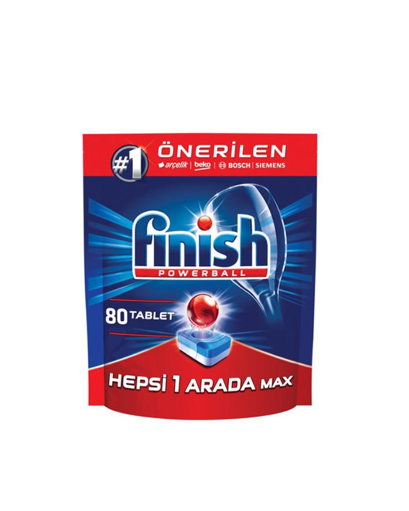 قرص ماشین ظرفشویی فینیش همه کاره (finish) تعداد 80 عددی