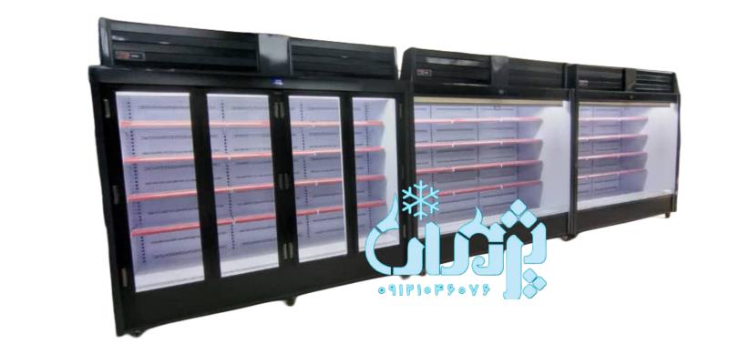 یخچال فروشگاهی/یخچال پرده هوا صنایع برودتی پژمان
