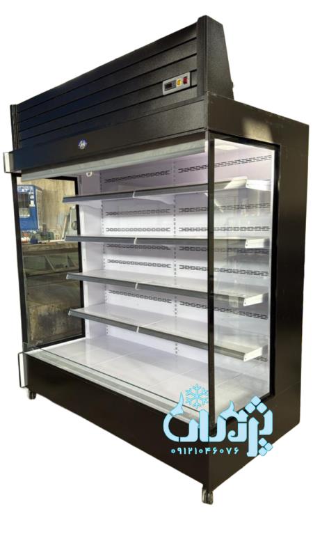 تولیدی یخچال ایستاده پرده هوا(یخچال روباز)