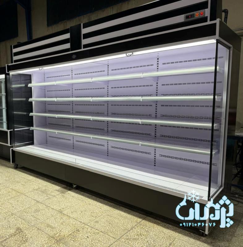 تولیدی یخچال ایستاده پرده هوا(یخچال روباز)