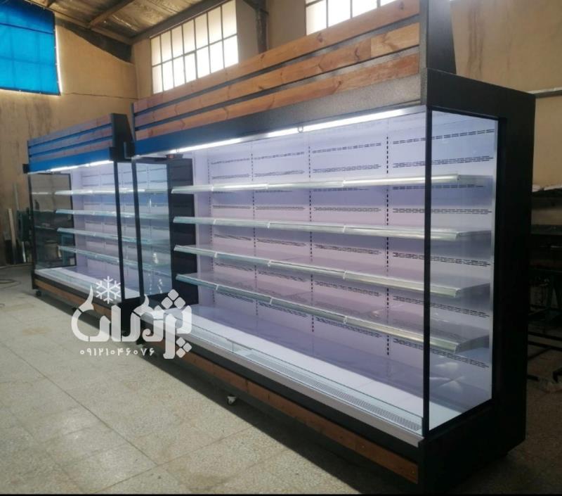 تولیدی یخچال ایستاده پرده هوا(یخچال روباز)