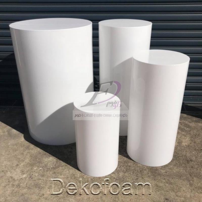 میز استوانه ای یونولیتی:قطر30/ارتفاع60/ دانسیته 20