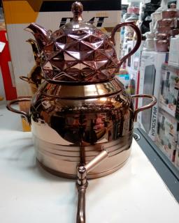 کتری قوری شیردار رزگلد مدل 1034 دی ام تی